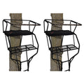 2 Person 18 Foot Tall Portable Hunting Tree Ladder Stand (2 Pack) B479