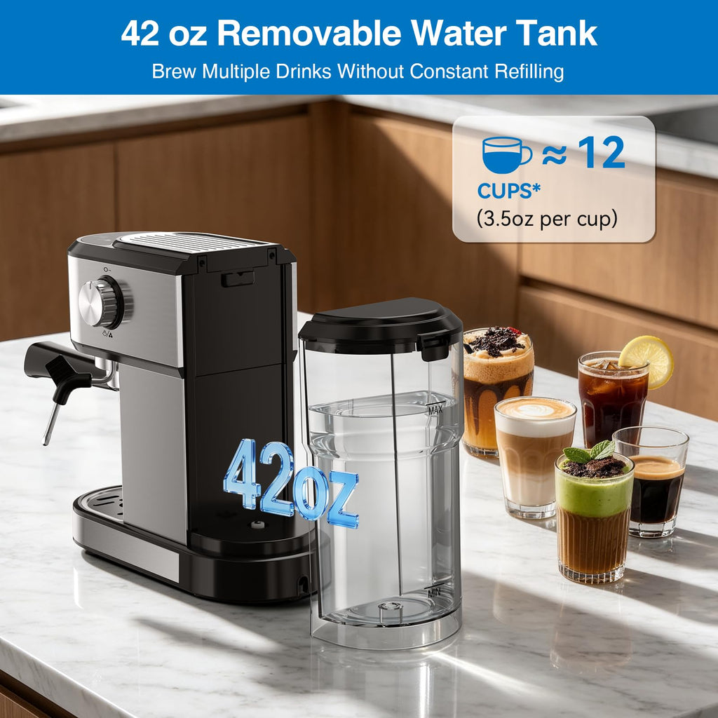 20 Bar Espresso Machine with Milk Frother O766