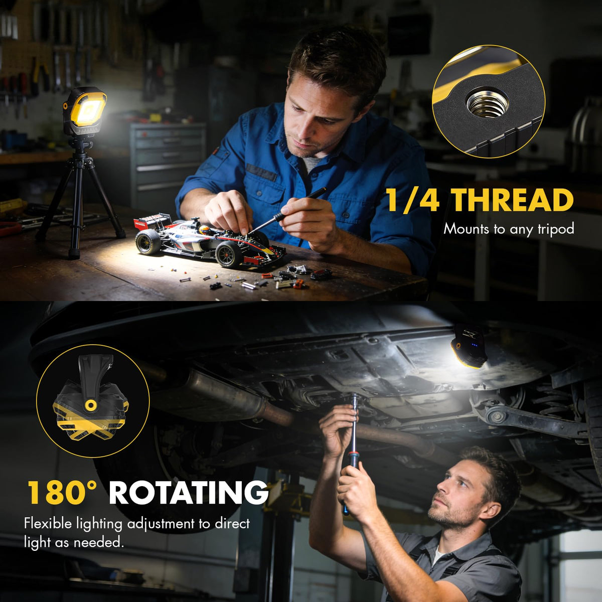 Rechargeable Magnetic Work Light V66649