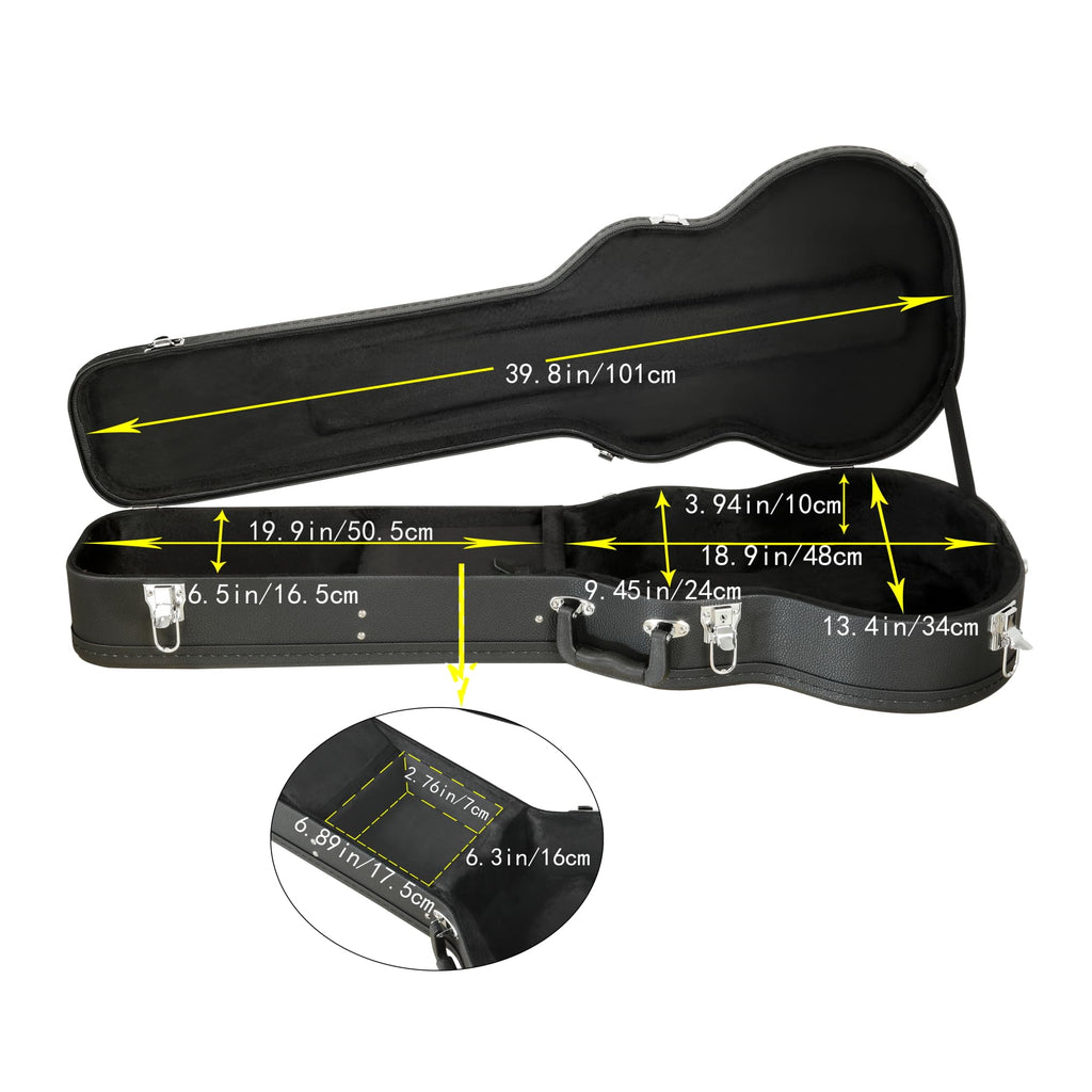 Electric Guitar Case Wooden Hard Shell Case With Lock I946936