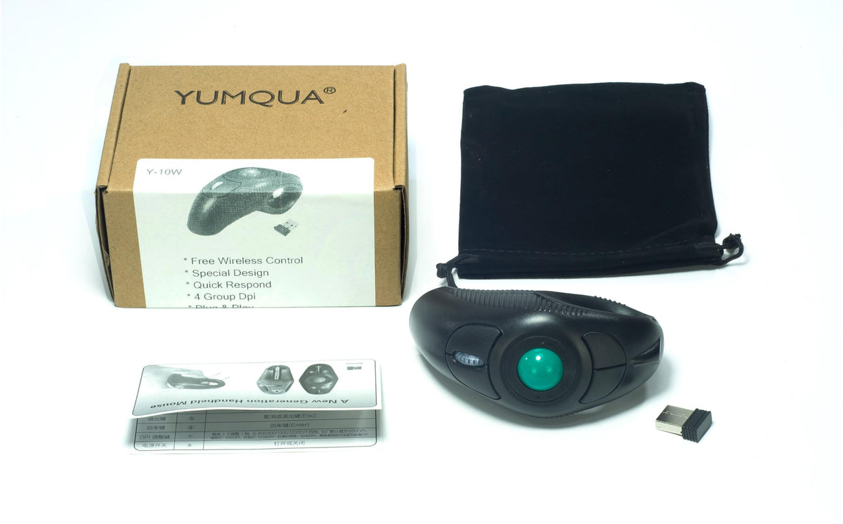 Wireless Trackball Mouse with Roller Ball Z222