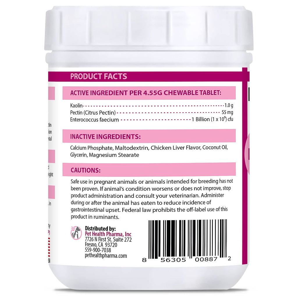 250 Tablets Chicken Liver Flavor Anti-Diarrheal for Dogs & Cats A679050