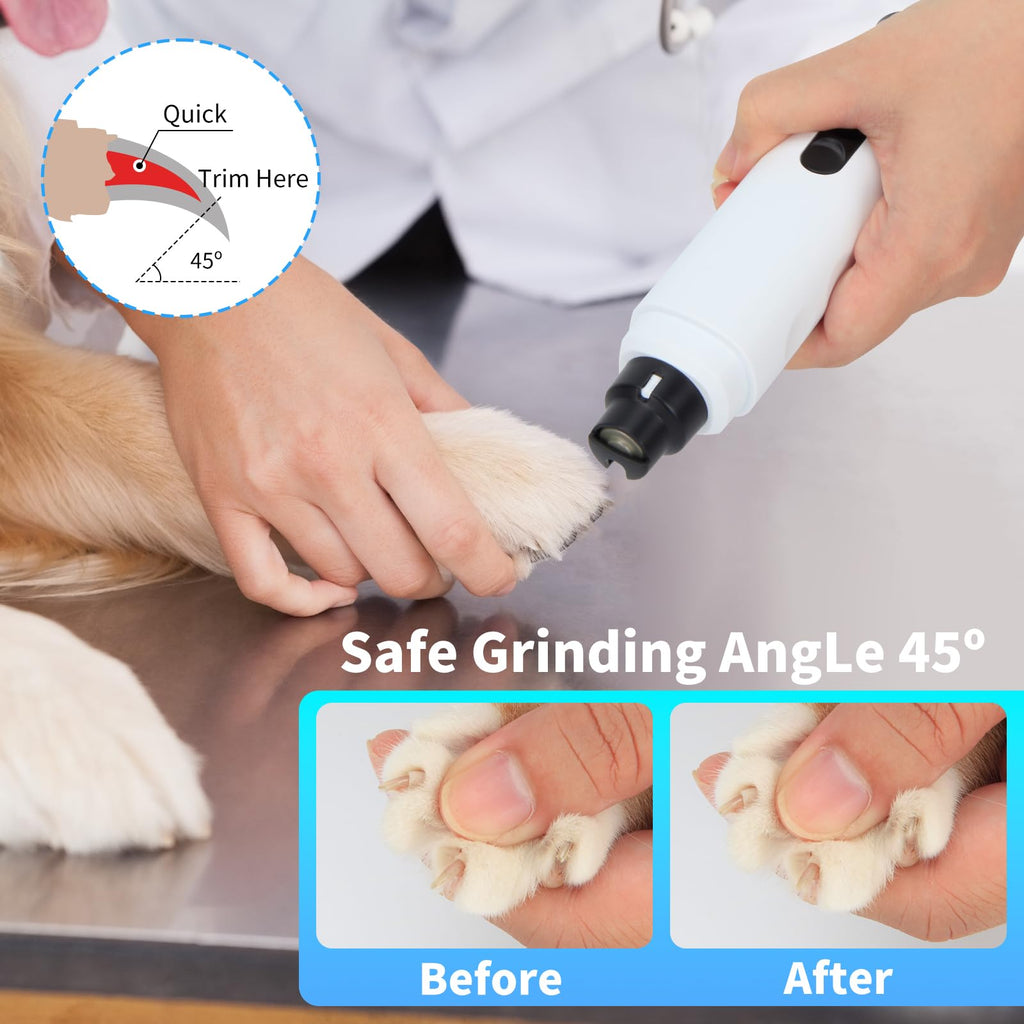 2-Speed Electric Rechargeable Pet Nail Grinder B4523