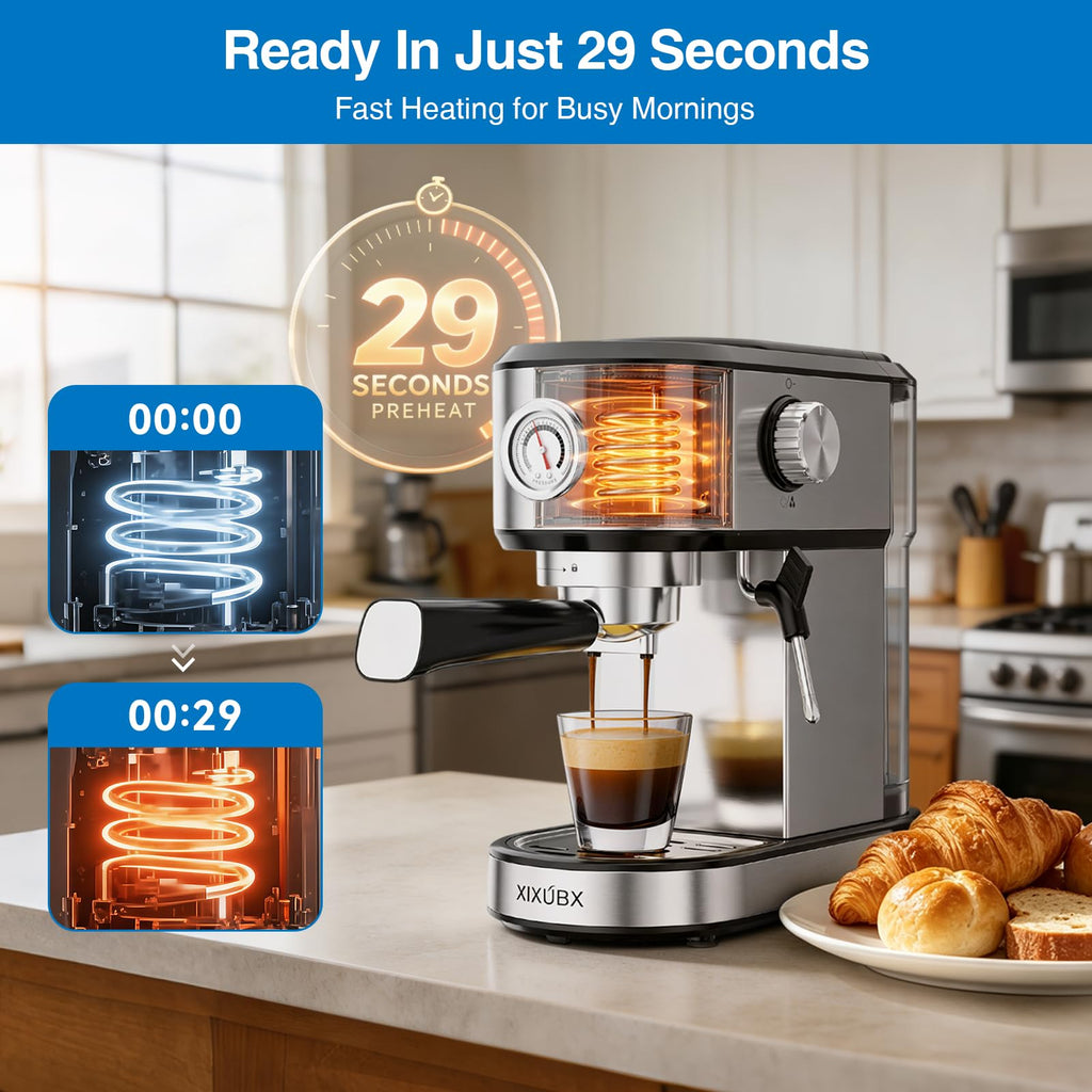 20 Bar Espresso Machine with Milk Frother O766