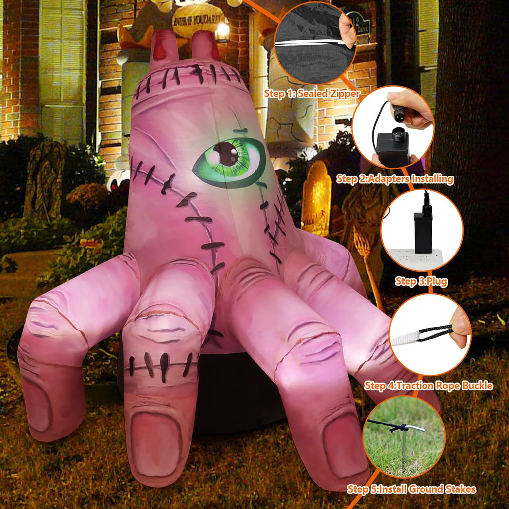 6 FT Halloween Inflatables with Built-in LEDs A74485