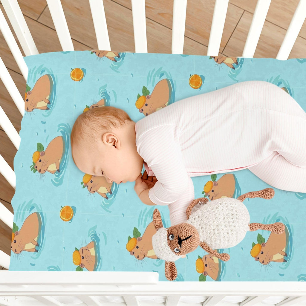 Soft Breathable Microfiber Crib Sheet, Fits Standard Size 28in x 52in K3655