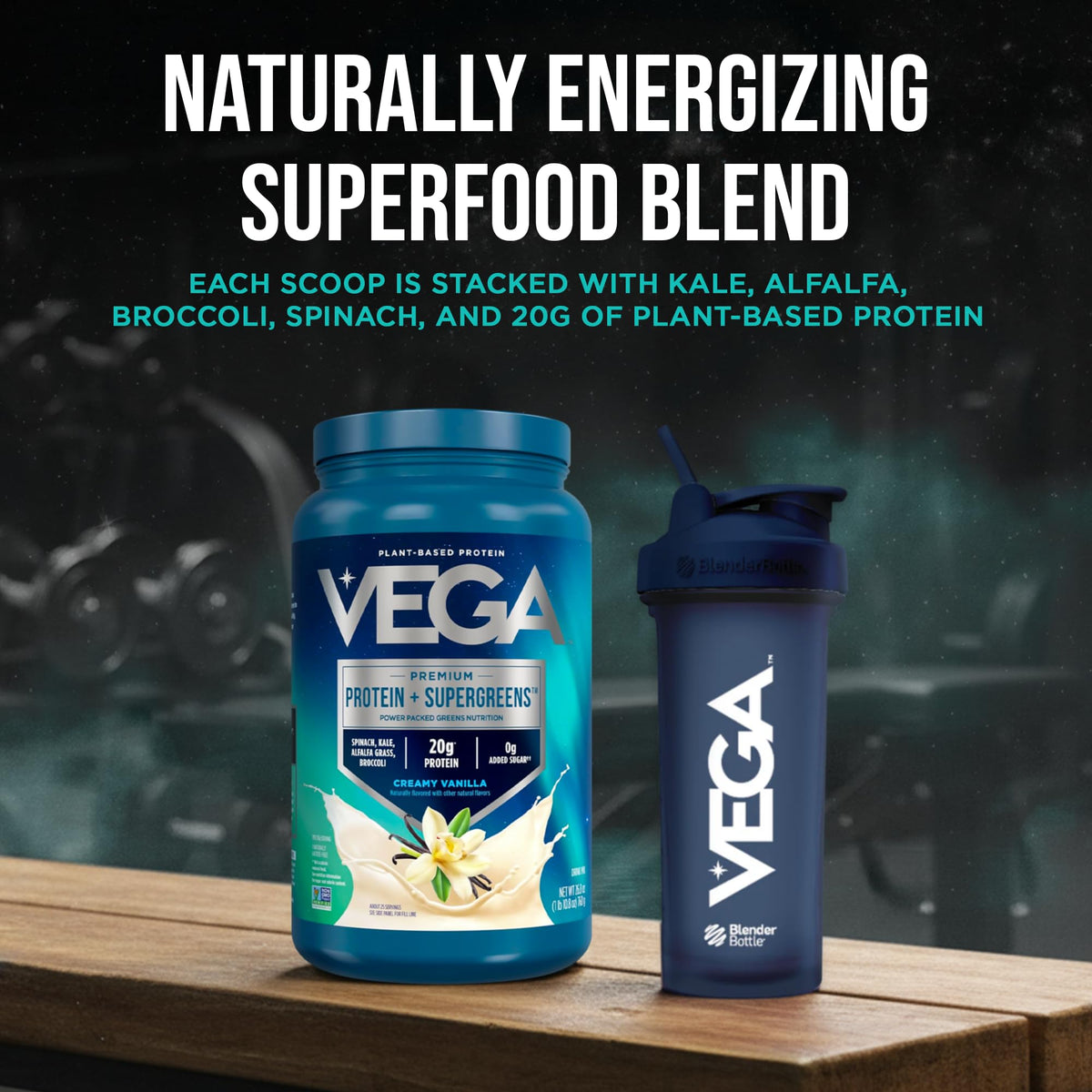 Creamy Vanilla Vegan Protein Powder 26.9 oz G190909