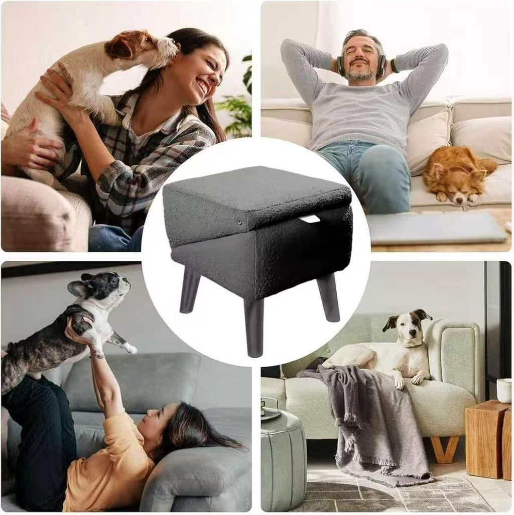 Foldable Dog Ramp Convertible Dog Steps Ottoman B7316