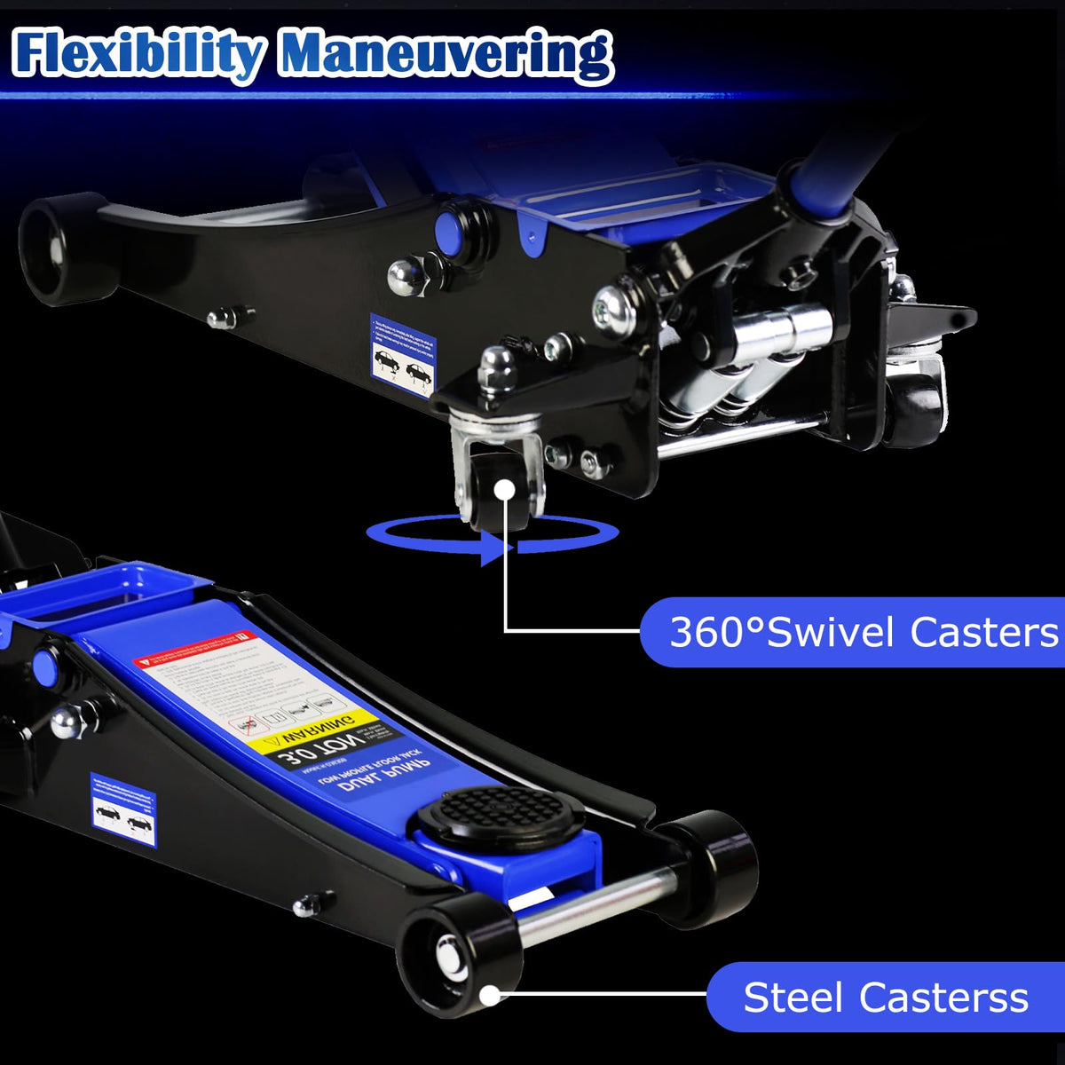 3 Ton Low Profile Hydraulic Steel Floor Jack J95911