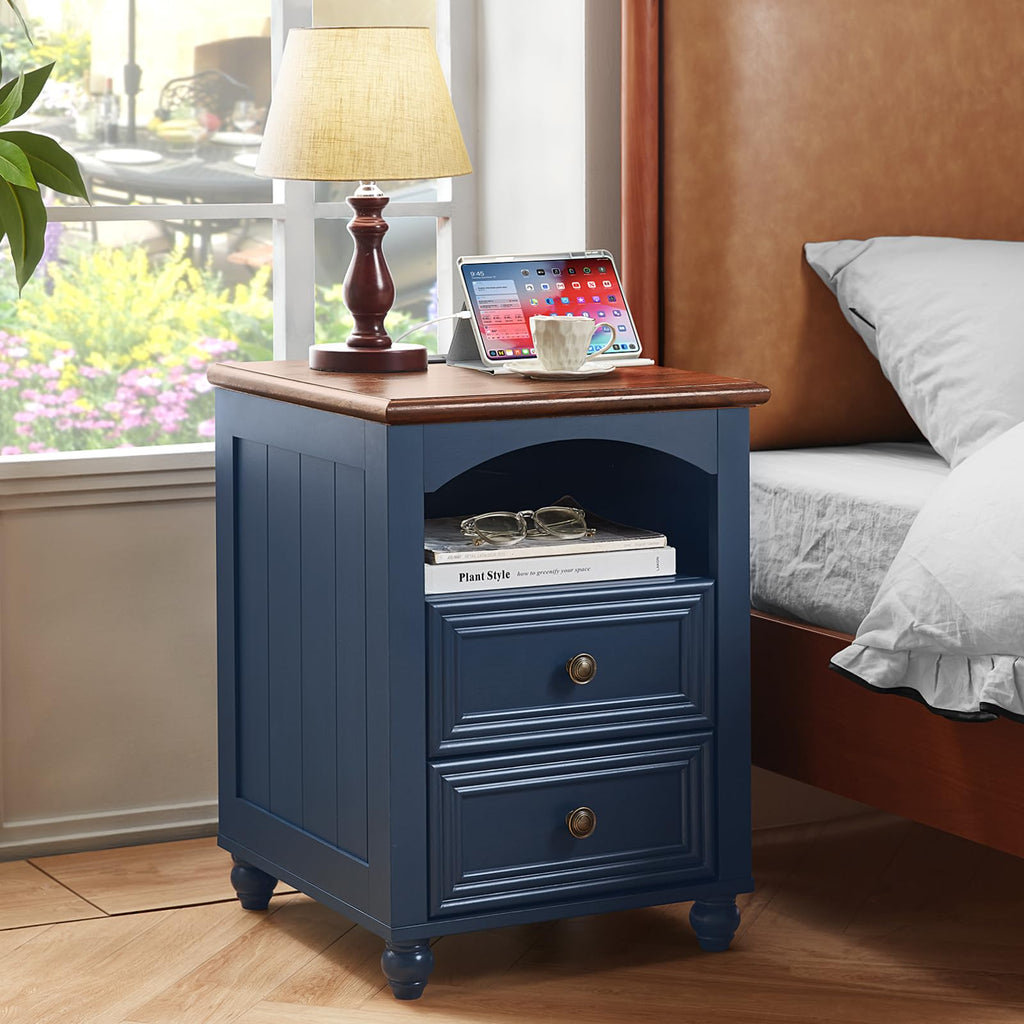 18" Nightstand with Charger Station D787