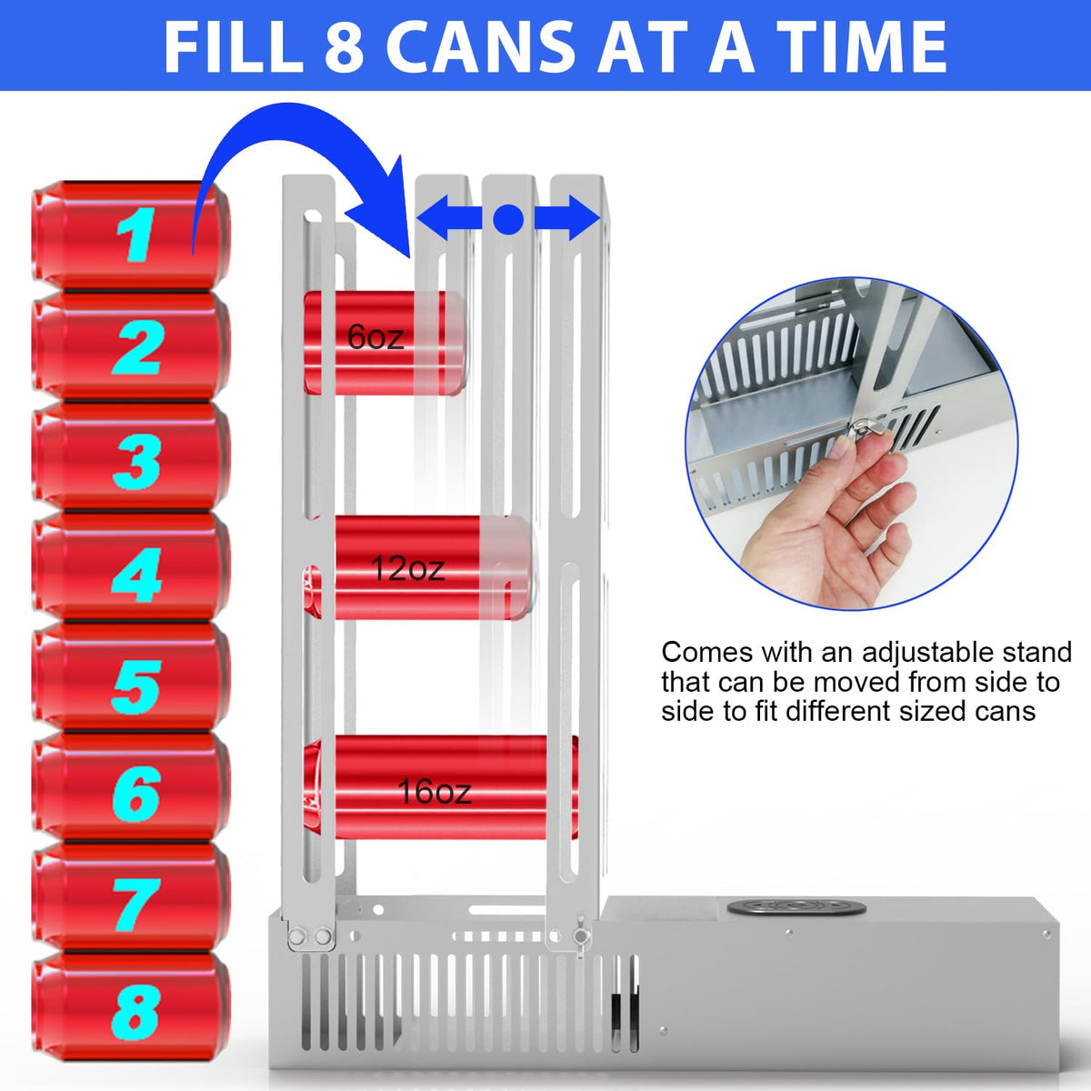 Electric Can Crusher for Recycling 8/12/16oz Cans K3726