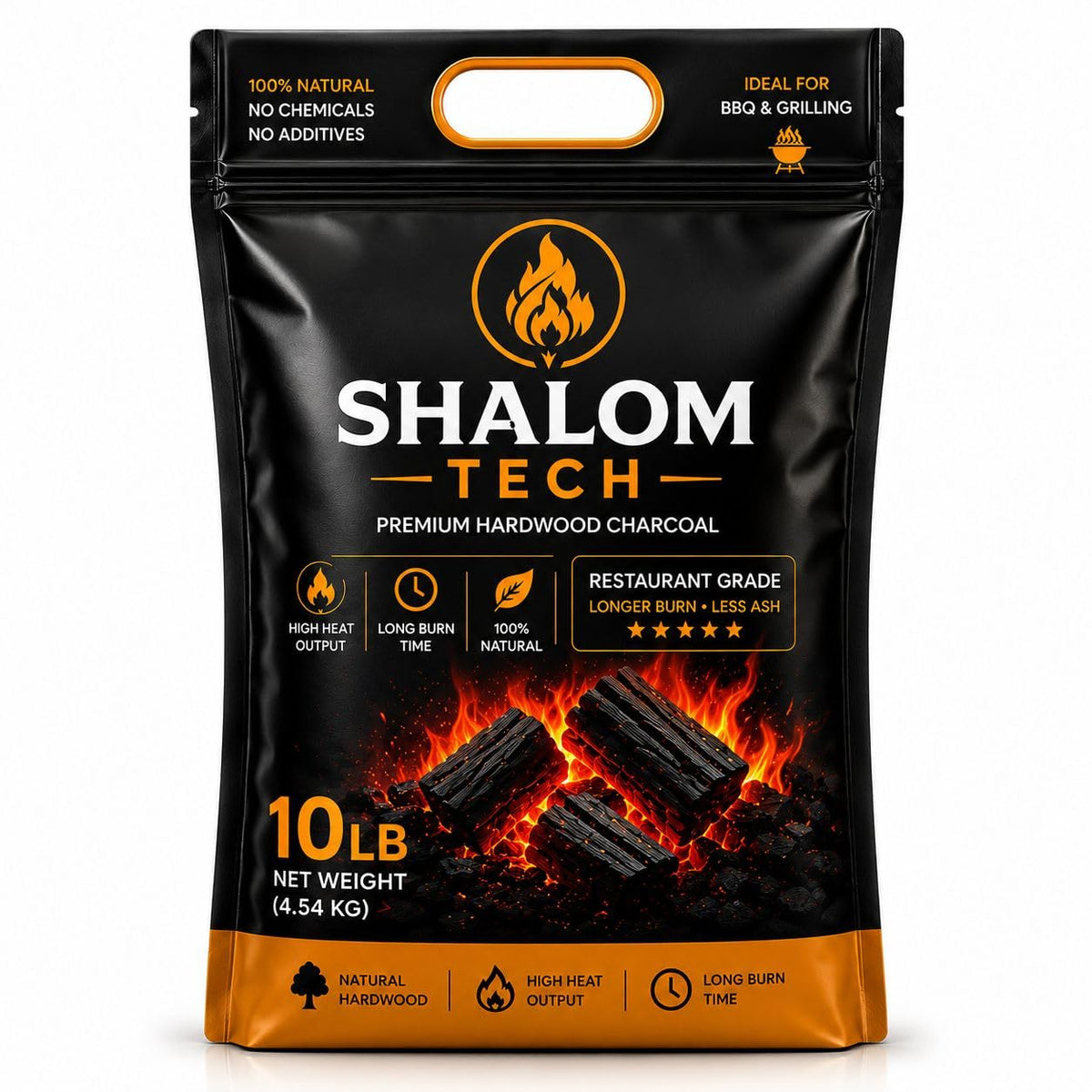 10 LB All Natural Hardwood Lump Charcoal T516170