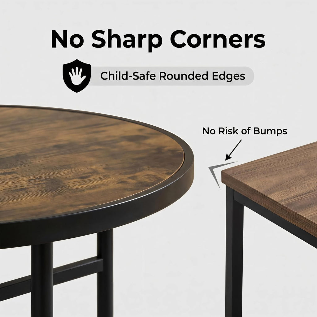 Round Wood Coffee Table L637