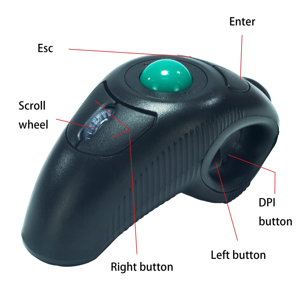 Wireless Trackball Mouse with Roller Ball Z222