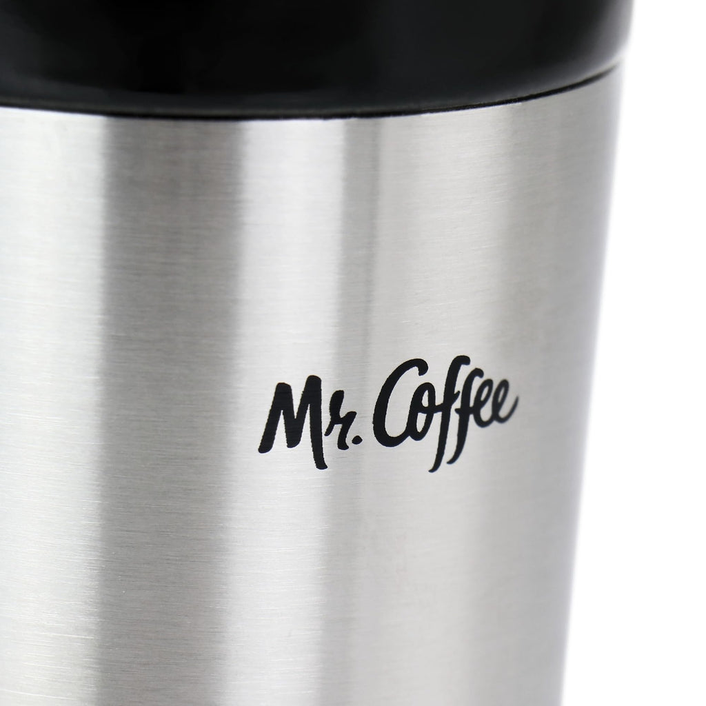 Stainless Steel Stoneware Travel Mug, 16 Oz, Black V637978
