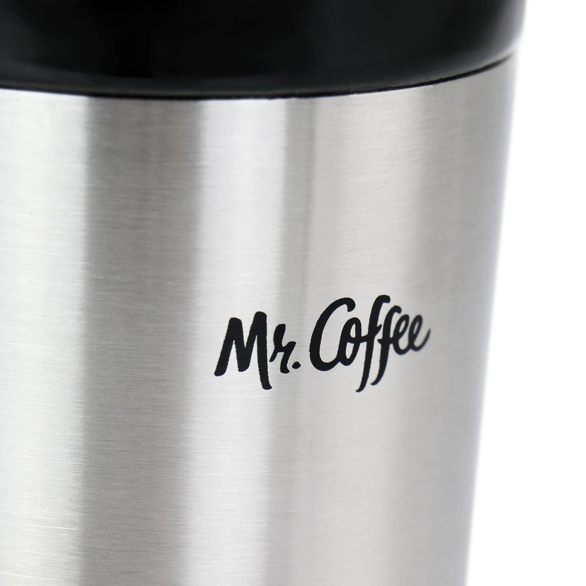 Stainless Steel Stoneware Travel Mug, 16 Oz, Black V637978