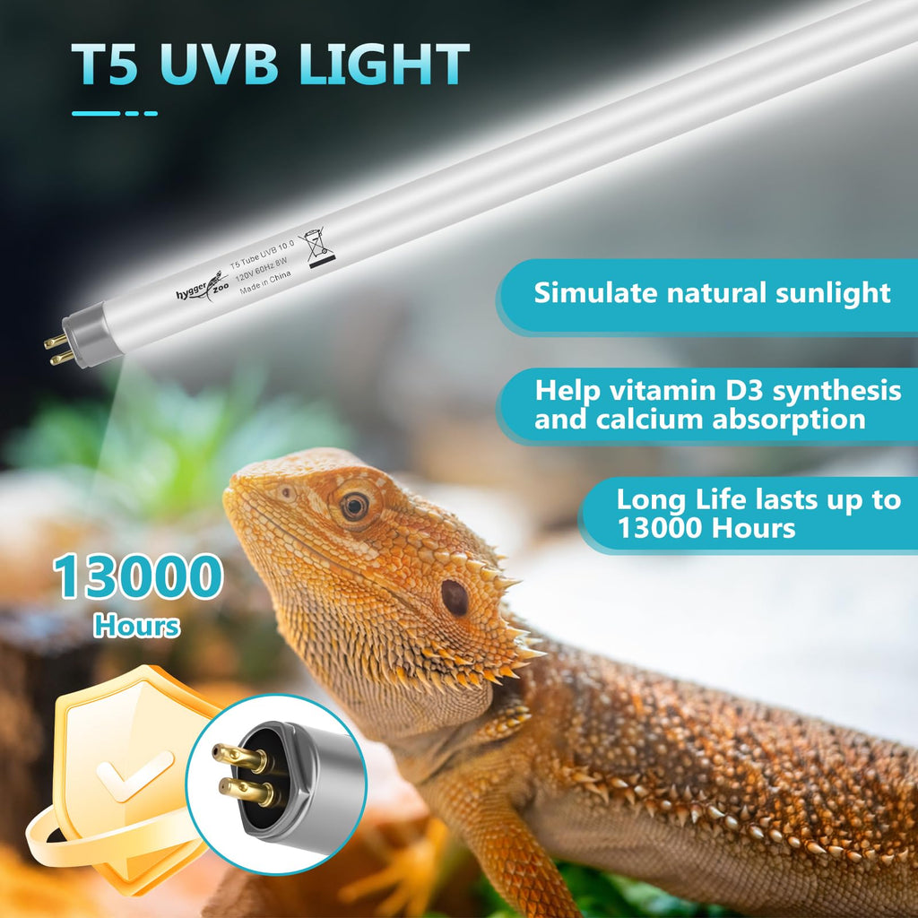 3-Pack UVB Reptile Light 10.0 Bulb 39W T5 Fluorescent U6194
