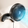 8'' Wall Mount Fan with Timer S398
