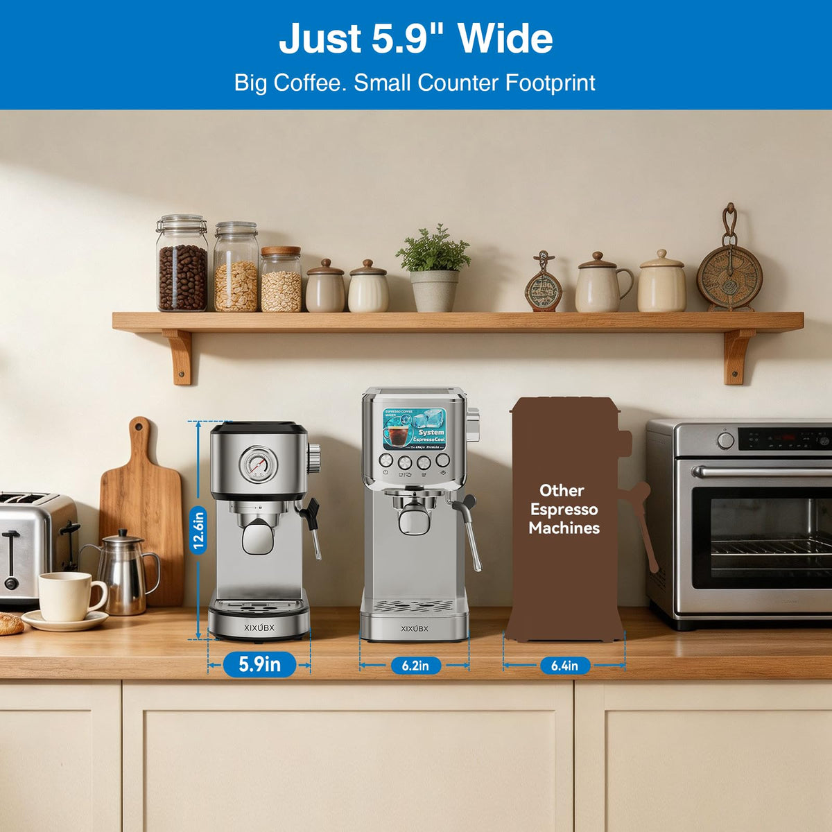 20 Bar Espresso Machine with Milk Frother O766