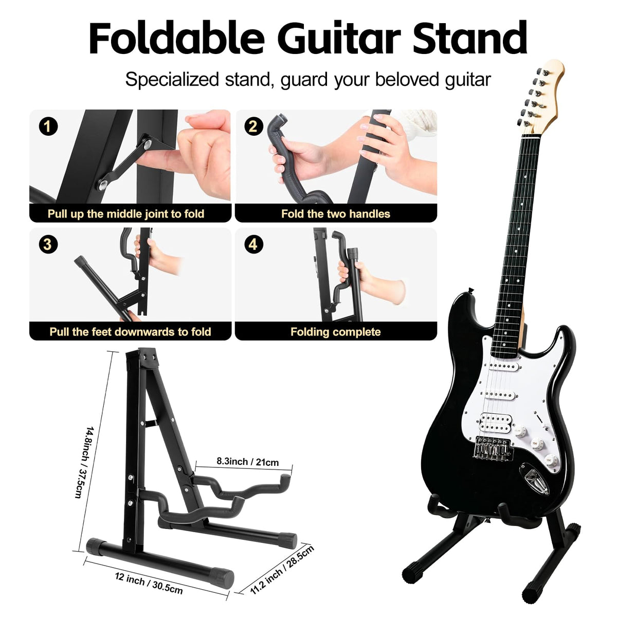 Full Size Electric Guitar Starter Kit with 10W Amp and Gig Bag W742128