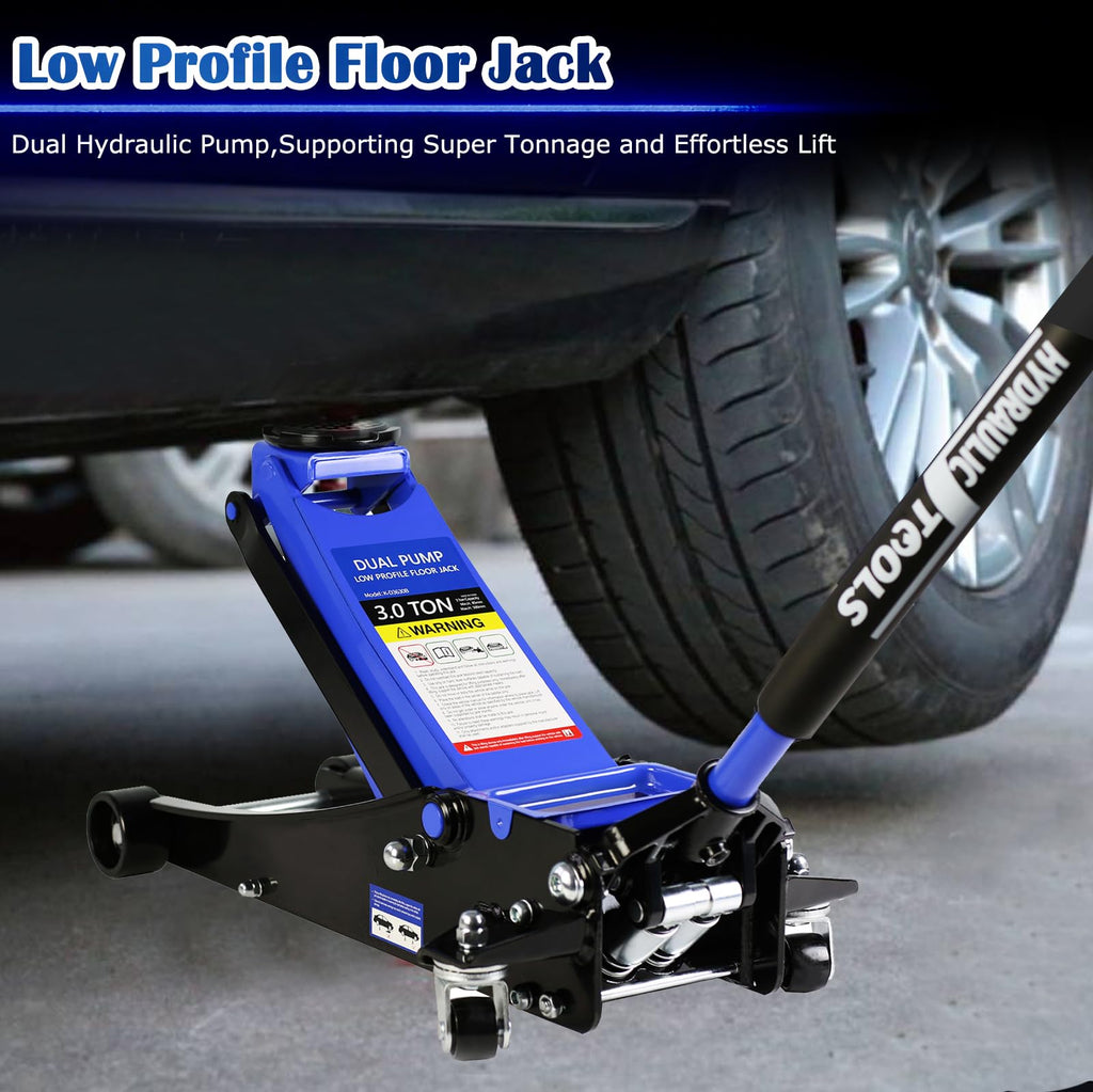 3 Ton Low Profile Hydraulic Steel Floor Jack J95911