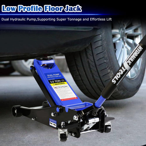 3 Ton Low Profile Hydraulic Steel Floor Jack J95911