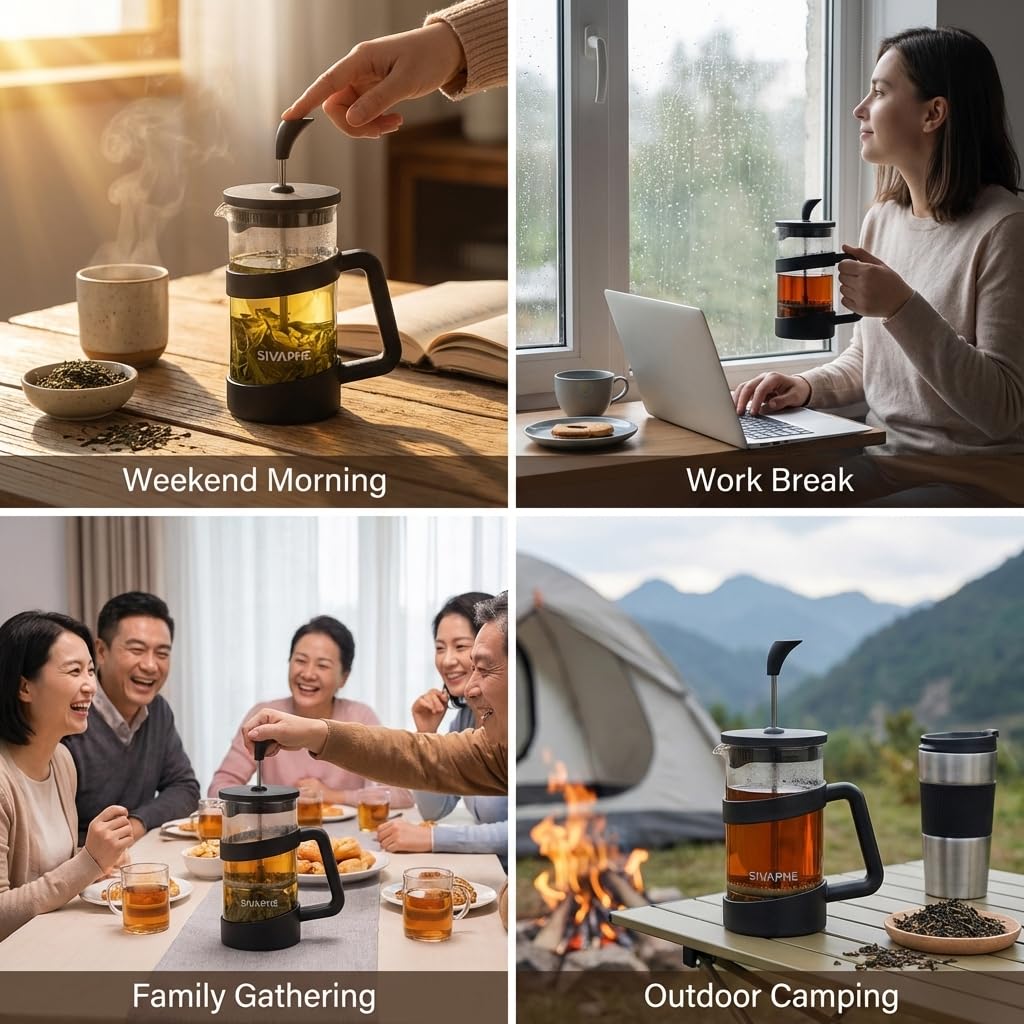 Small 12oz French Press Coffee Maker X9635