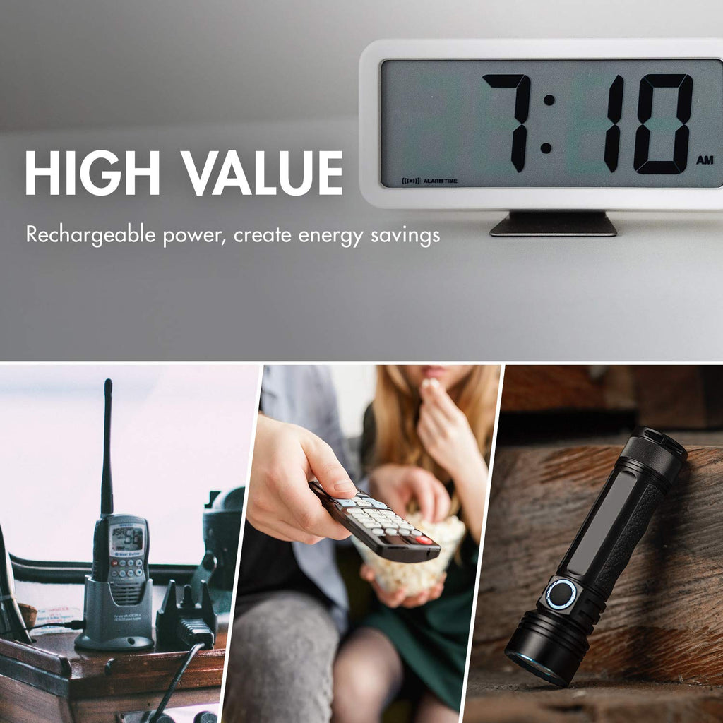 1.2V Rechargeable NiMH AA AAA C and D Battery Combo S366