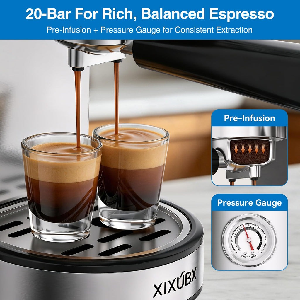 20 Bar Espresso Machine with Milk Frother O766