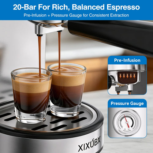 20 Bar Espresso Machine with Milk Frother O766