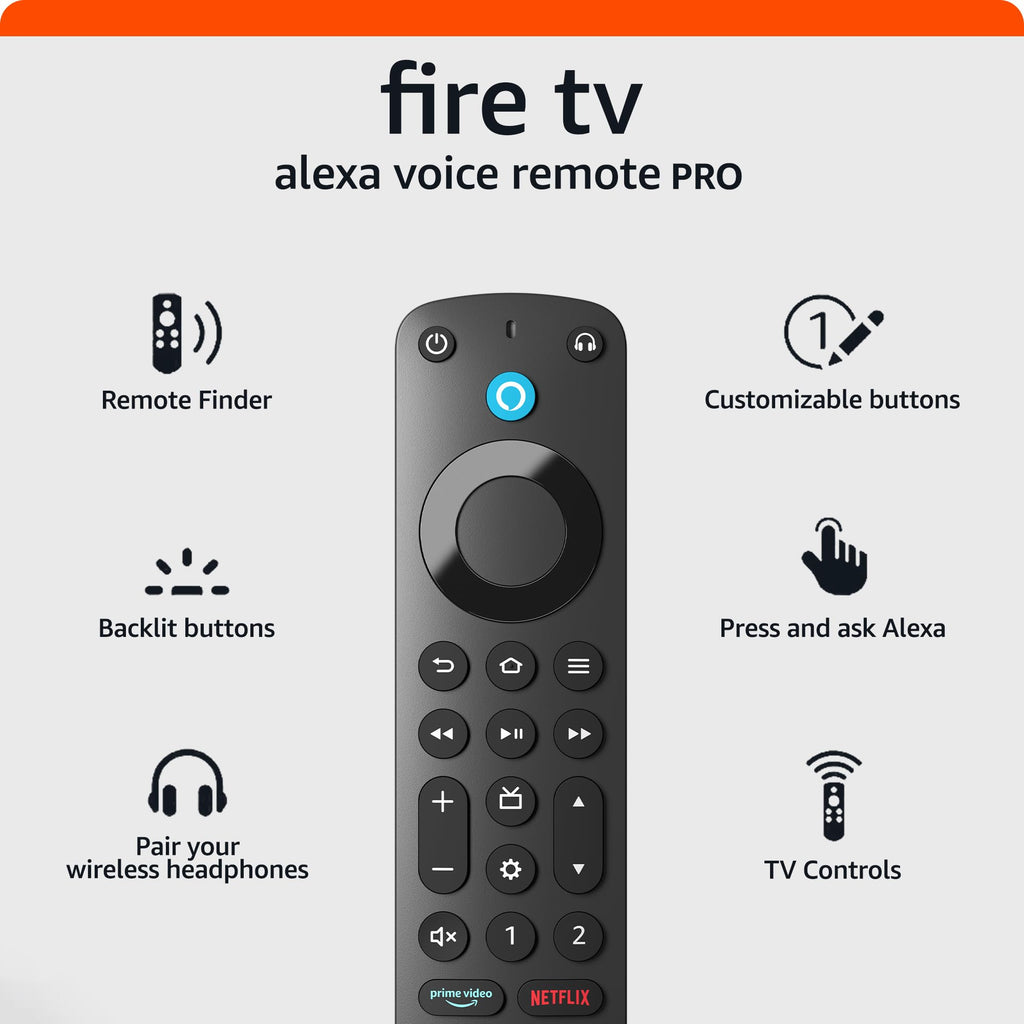 Alexa Voice Remote Pro with Remote Finder and Backlit Buttons B338