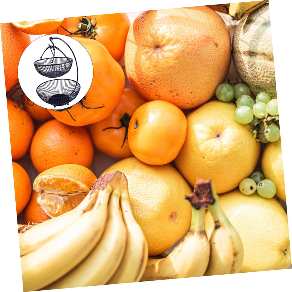 Double Layer Iron Fruit Basket E2019