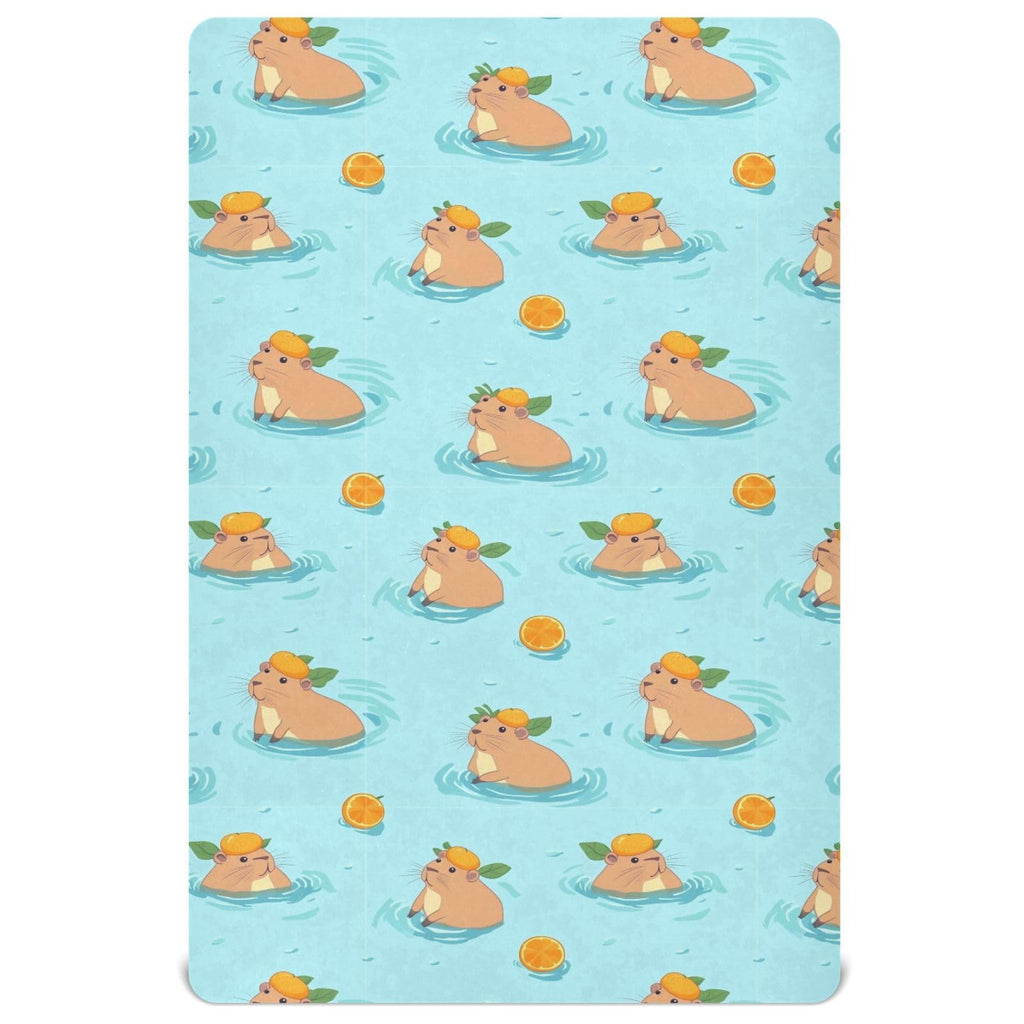 Soft Breathable Microfiber Crib Sheet, Fits Standard Size 28in x 52in K3655