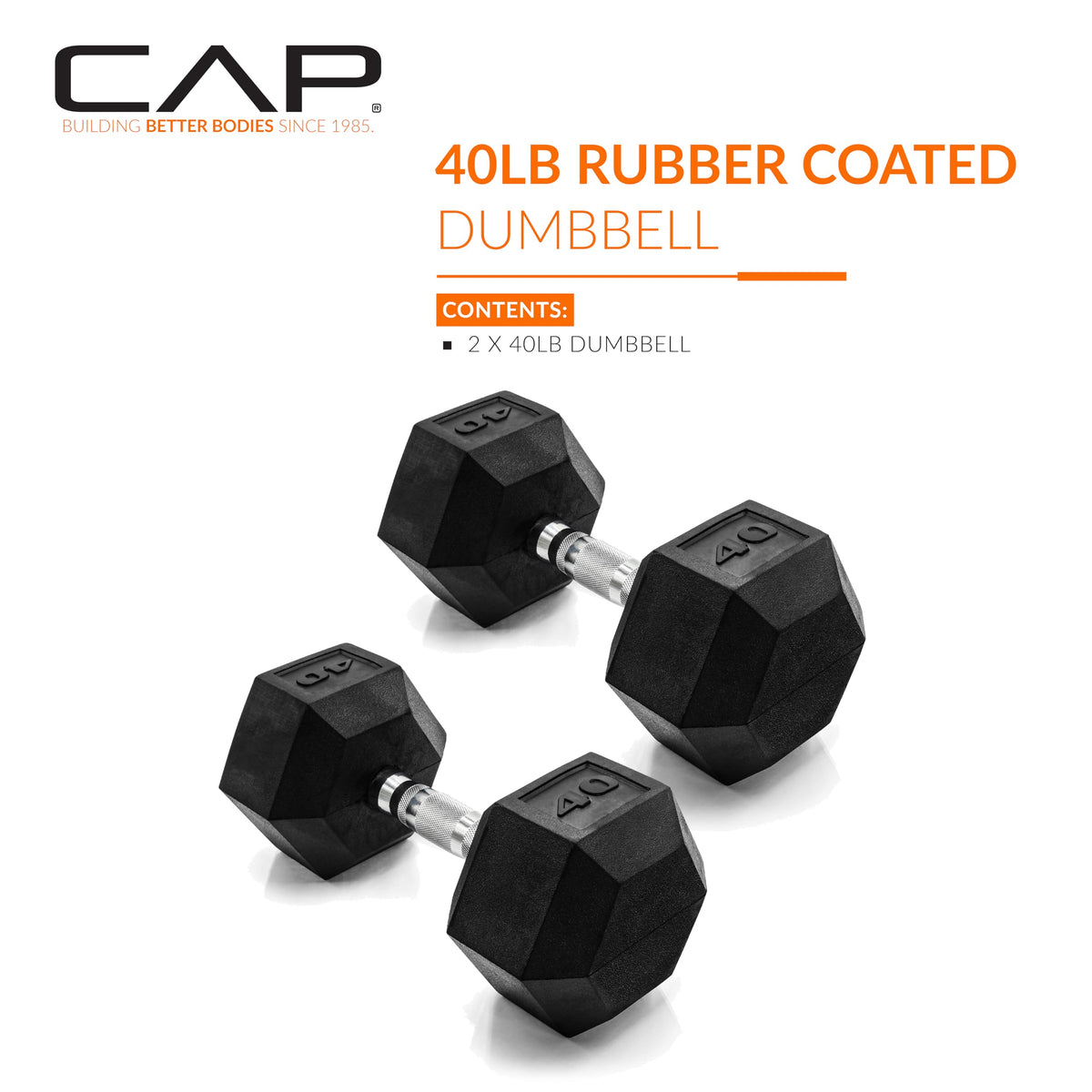 Rubber Coated Hex Dumbbells I14505