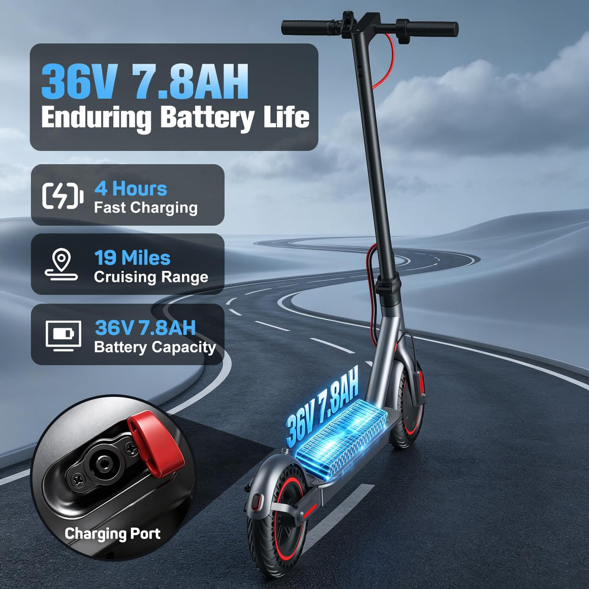 Electric Scooter 500W Motor 8.5'' Tire D136193