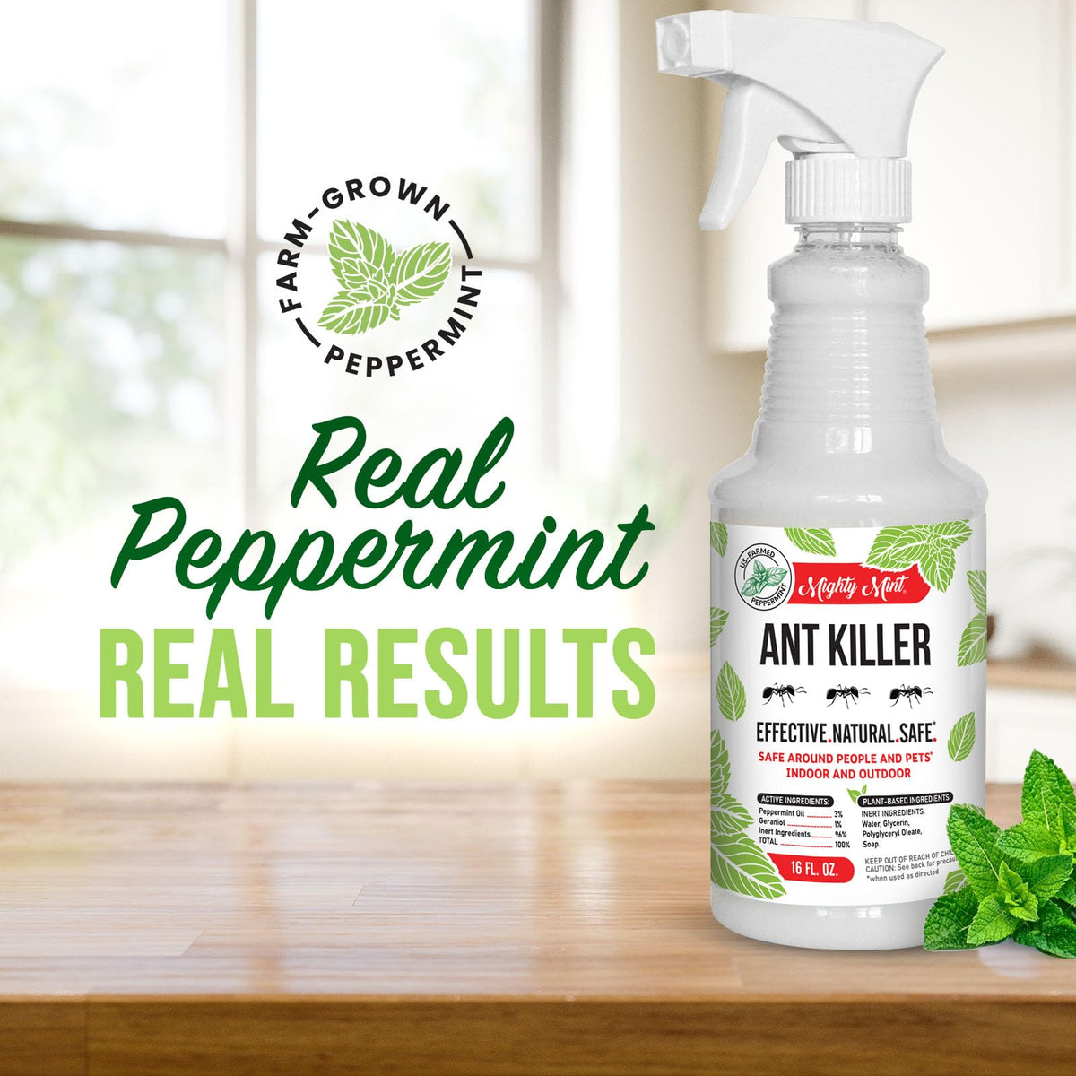 Peppermint Oil Ant Killer Spray, 16 oz O23653