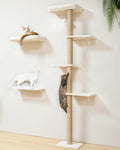Beige Wall Mounted Cat Shelves Set I61037
