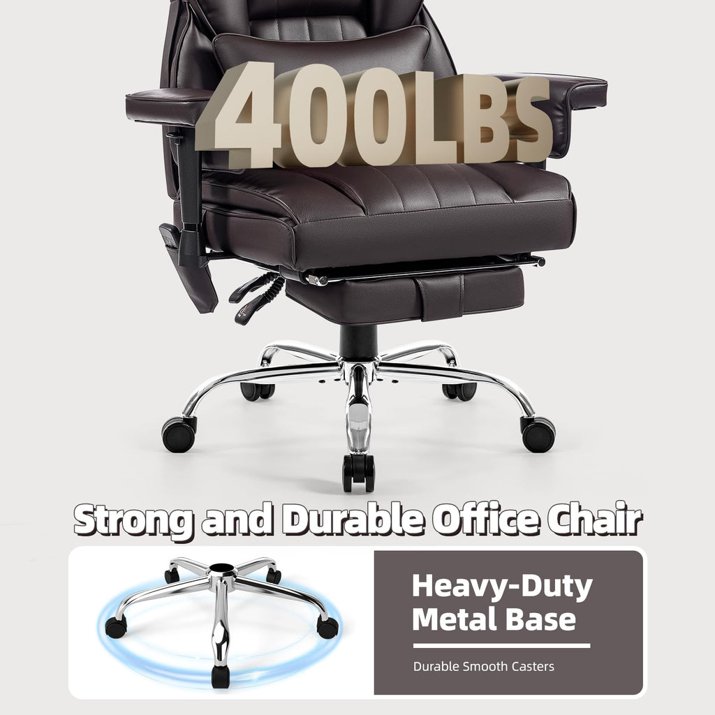 Heated Home Office Chair with Foot Rest S19014