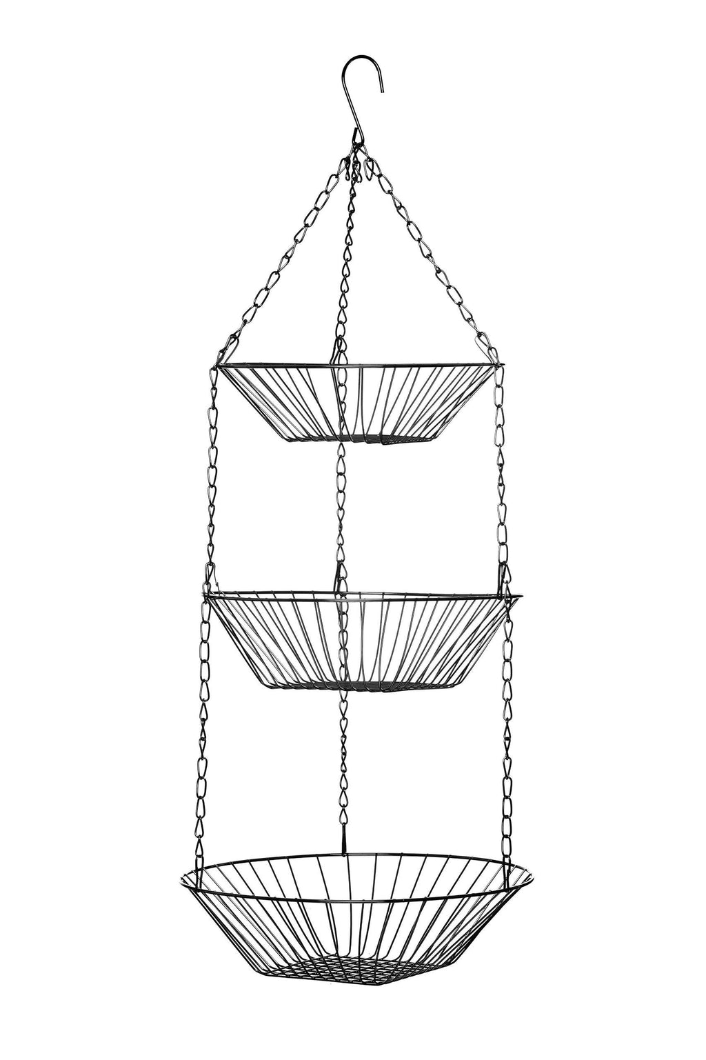 3-Tier Chrome Hanging Baskets X7596