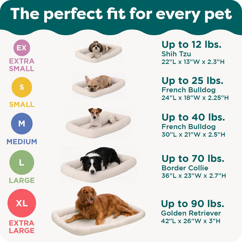 Extra Small Sherpa Fleece Dog Bed H84491