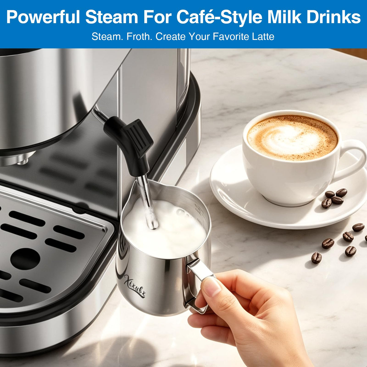 20 Bar Espresso Machine with Milk Frother O766