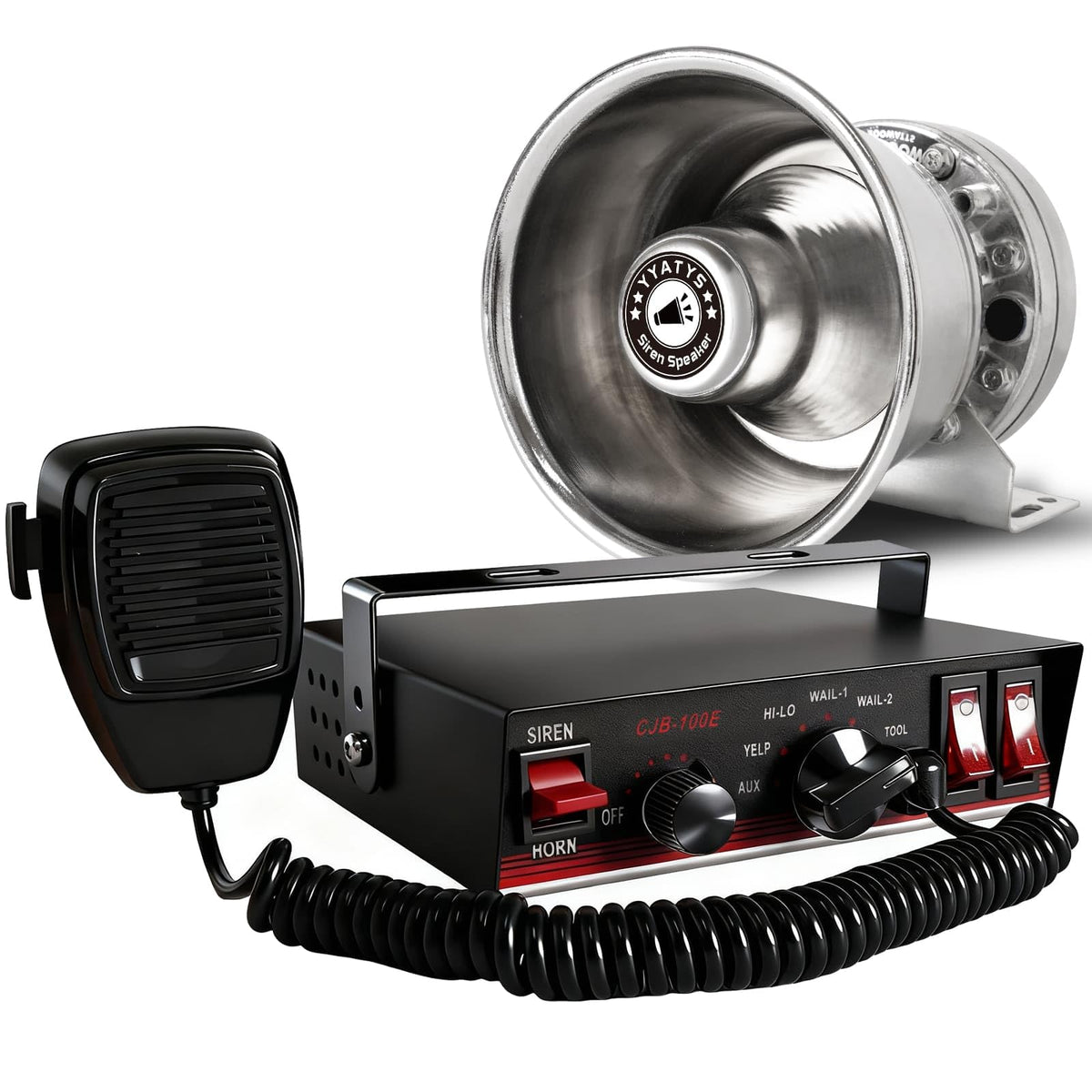 200W IP67 Waterproof Emergency Siren with Mic & Speaker J961537