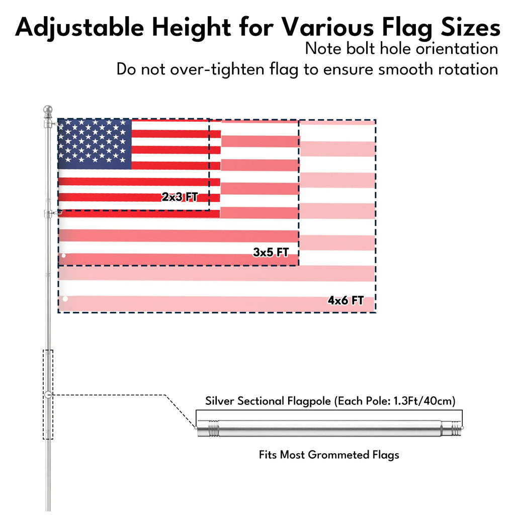 5FT Heavy Duty Flag Pole O702