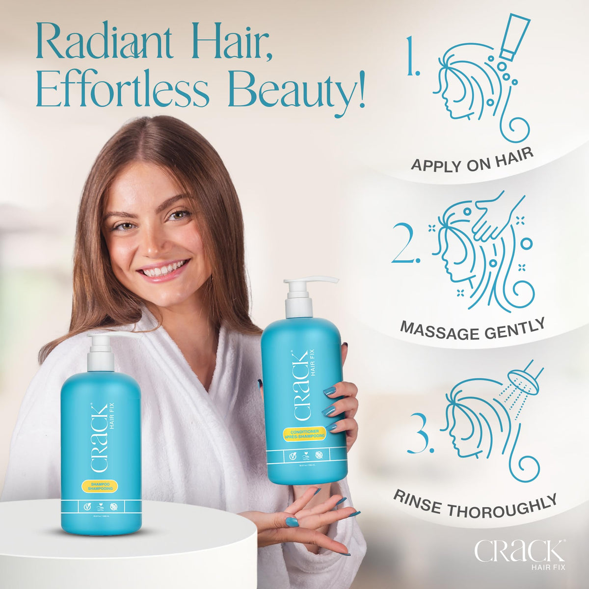 Shampoo and Conditioner Set, 33.8 oz Each O104