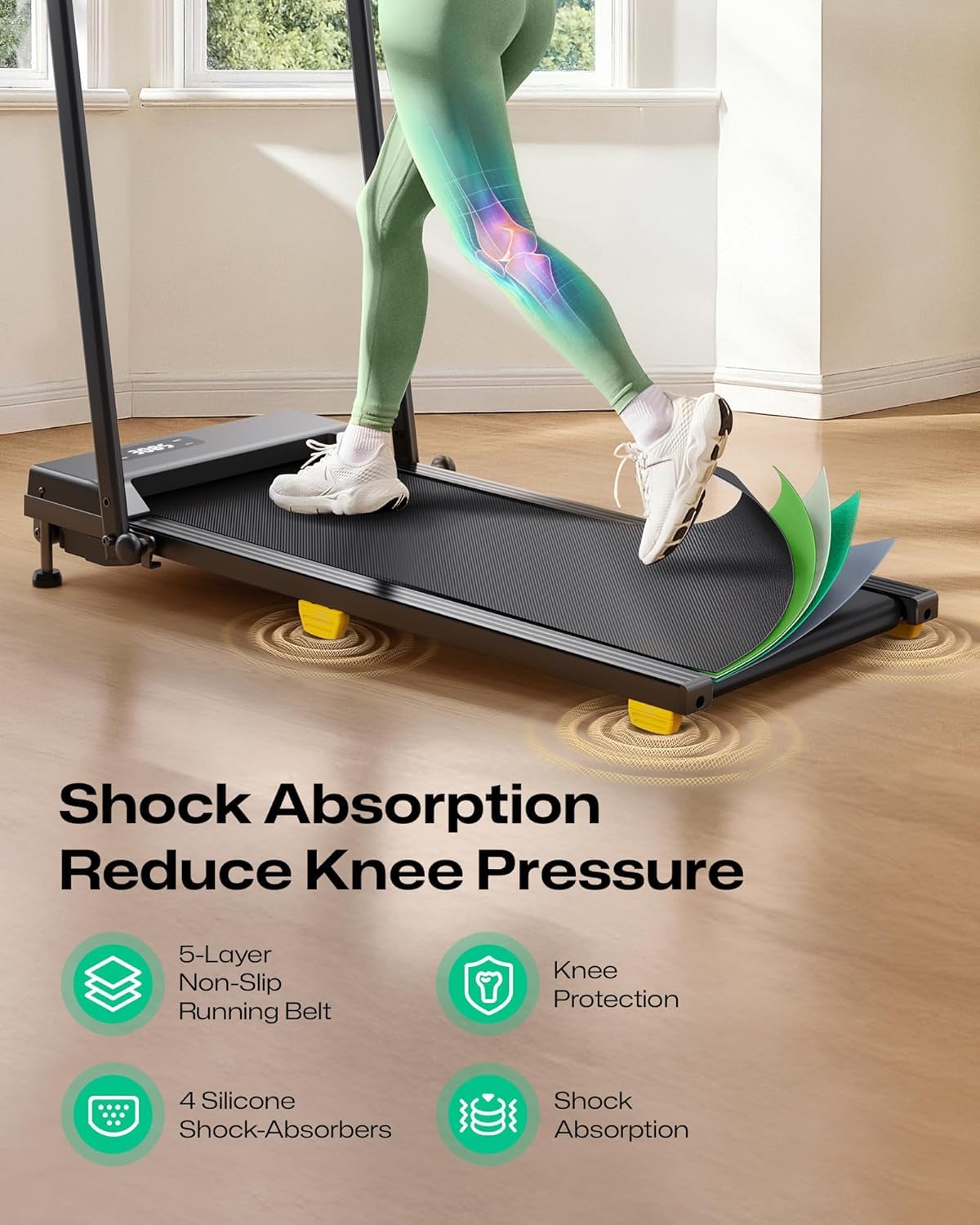 Manual Incline 2.5HP Portable Walking Treadmill F790