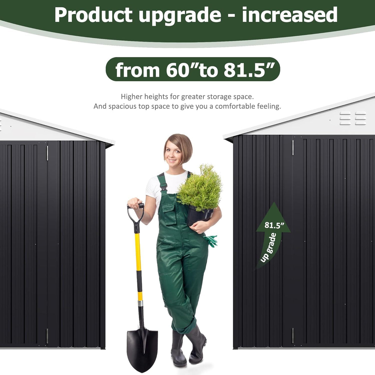 10x14 FT Metal Garden Storage Shed V560