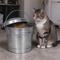 6 Gal Galvanized Steel Storage Can with Locking Lid F668752