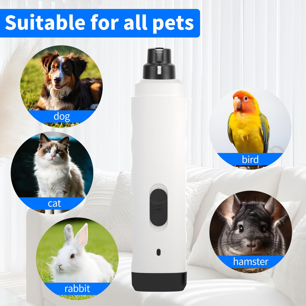 2-Speed Electric Rechargeable Pet Nail Grinder B4523