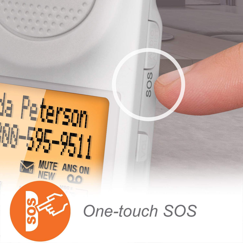 Corded/Cordless Phone System with Big Buttons and Large Display W10529