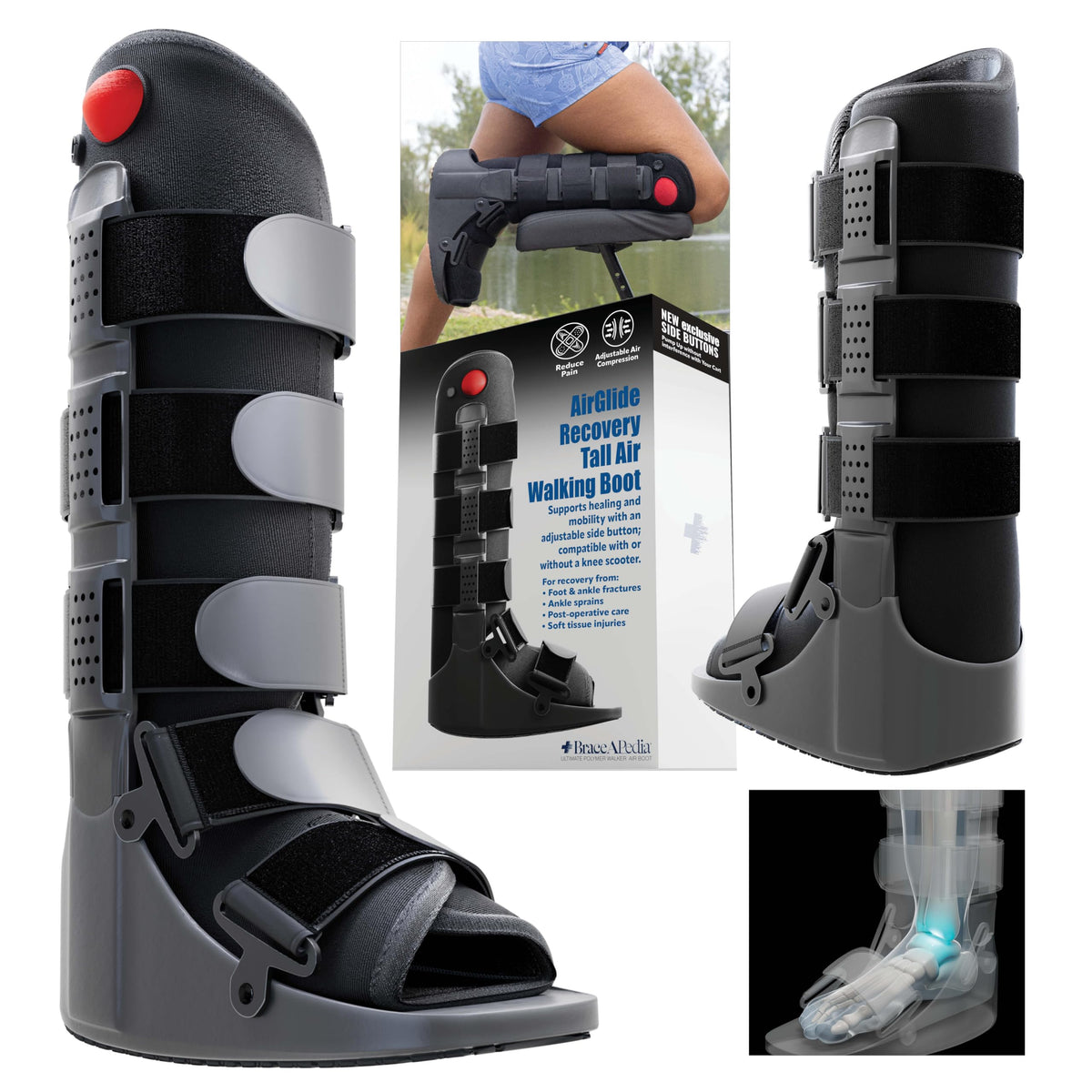 Fracture Boot Ankle Brace Large A927